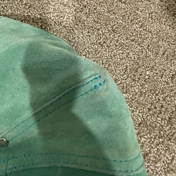 Tiffany & Co Suede Reversible Tote in Tiffany Blue and Silver includes pouch - Picture 12 of 14